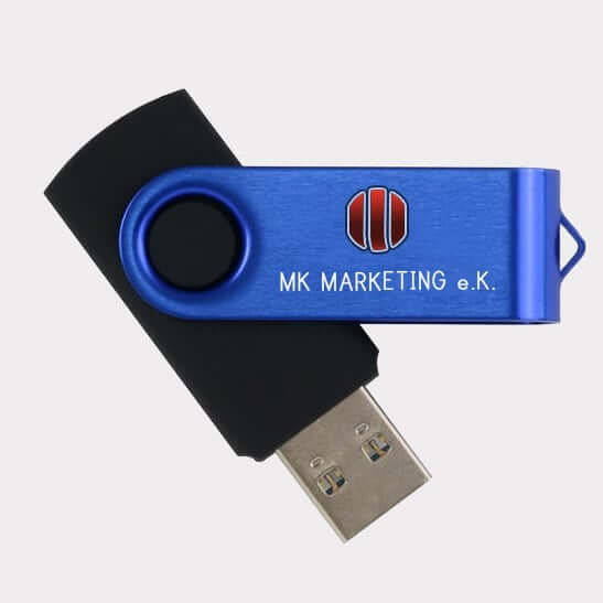 Abgebildet ist eines unserer Werbemittel in Form von USB-Sticks